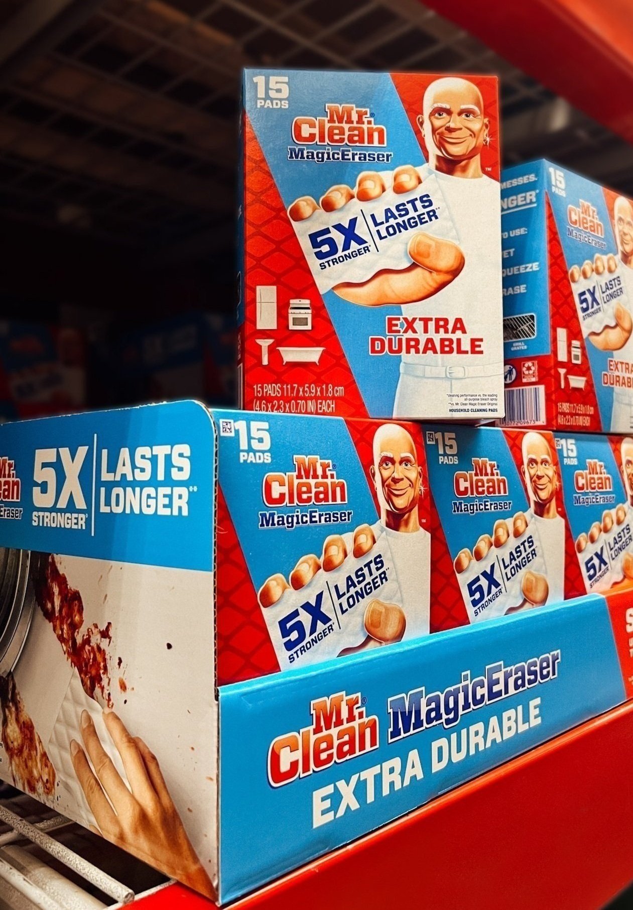 Mr Clean 15ct Magic Eraser Packaging Design for Sam's Club