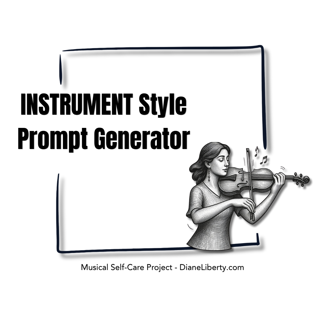 INSTRUMENT STYLE PROMPT GENERATOR: Play, Explore &amp; Discover Your Musical Voice