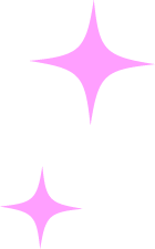 Two purple star-shaped sparkle effects on a transparent background.