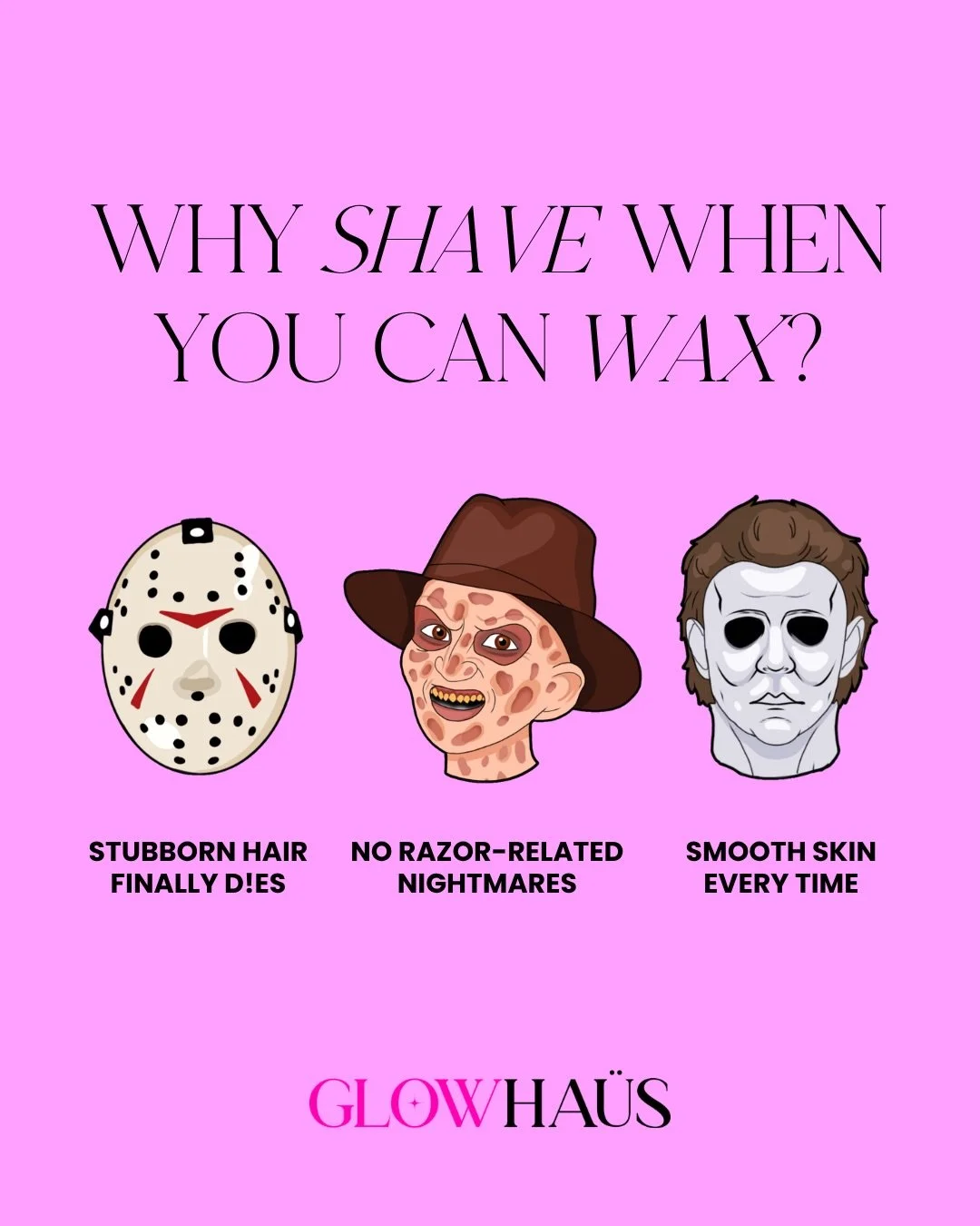Put the razor down &amp; step away slowly, bestie! 🛑
ㅤ
Seriously, who has time to shave 12x a month when you can wax just 12x a year?
ㅤ
No more razor burn, bumps, &amp; stubble that shows up literally the next day.
ㅤ
Waxing weakens the hair follicle