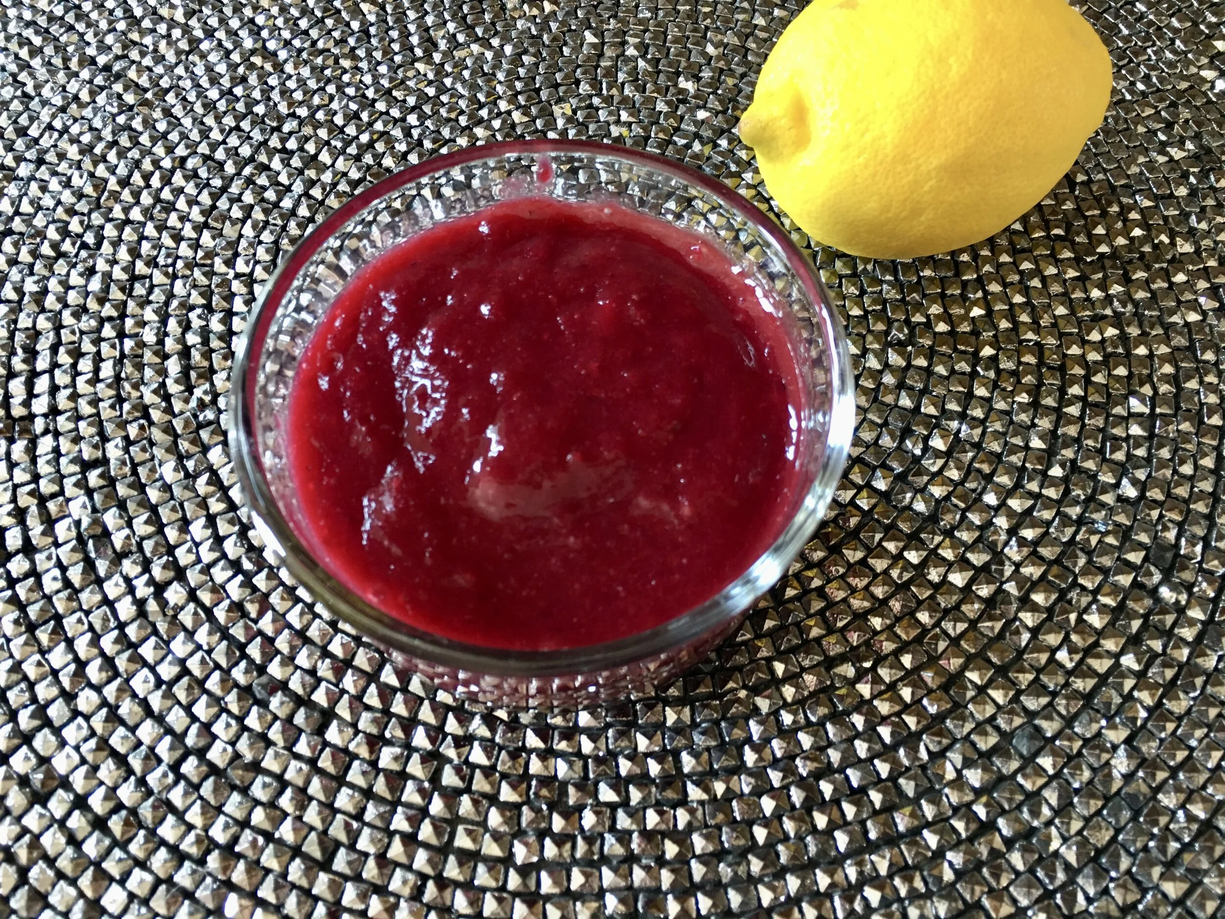 Whole Lemon and Plum Compote