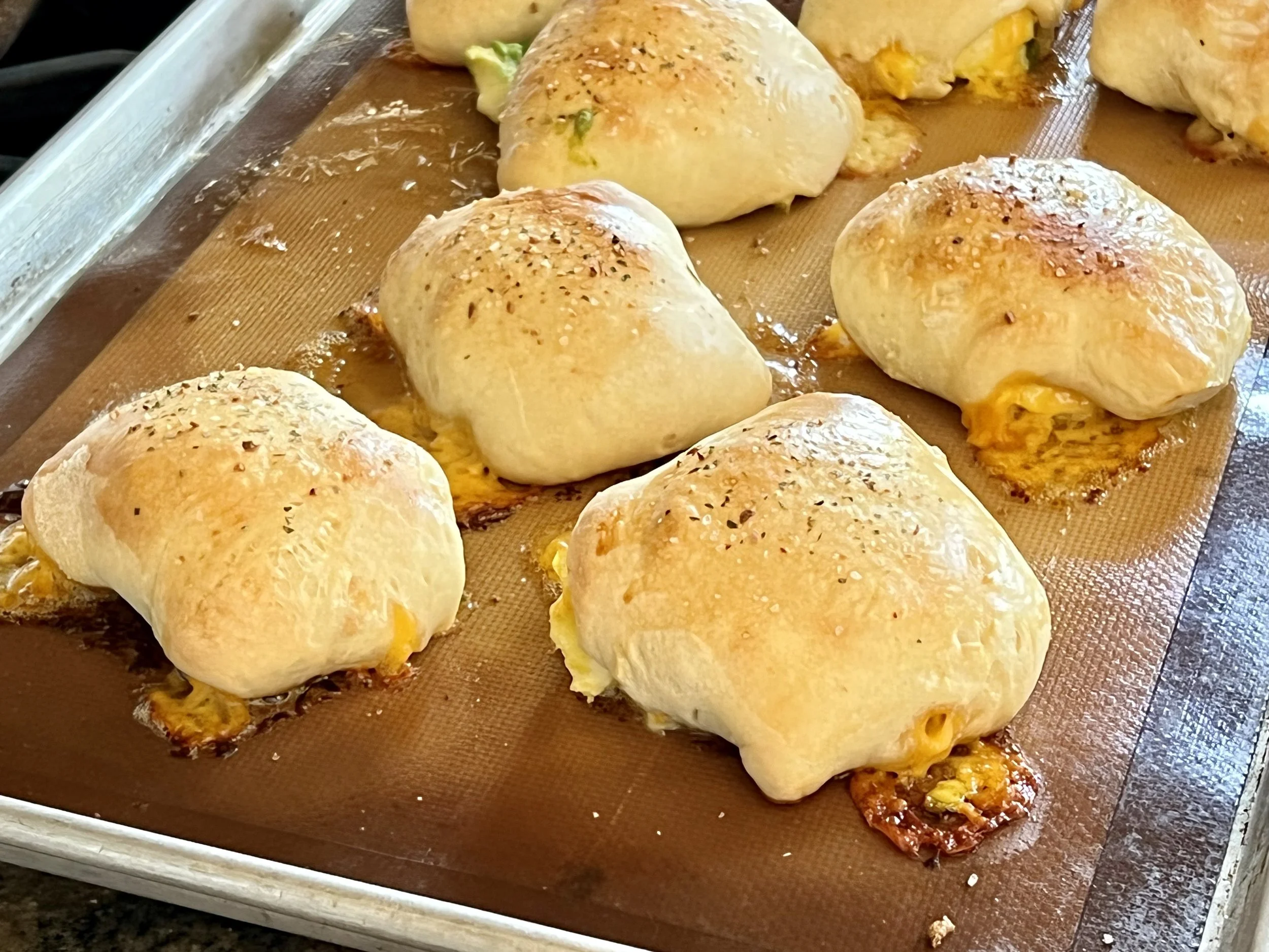Turkey Scrambled Egg Pocket Sandwiches