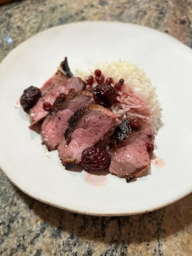 Blackberry Lingonberry Duck Breasts