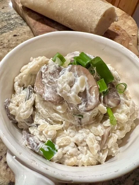 Mushroom Orzo Pasta