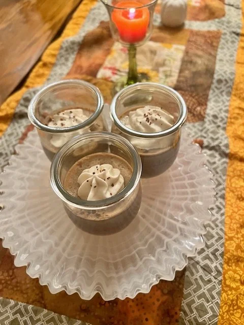 Chocolate Mandarin Espresso Pots de Crème