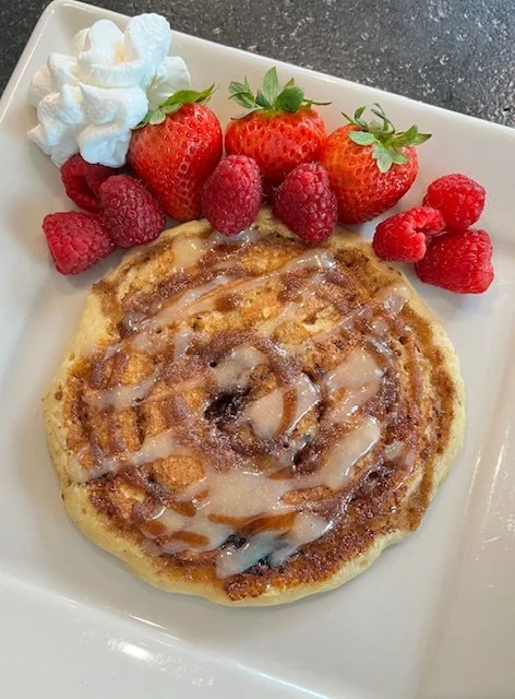 Cinnamon Roll Pancakes