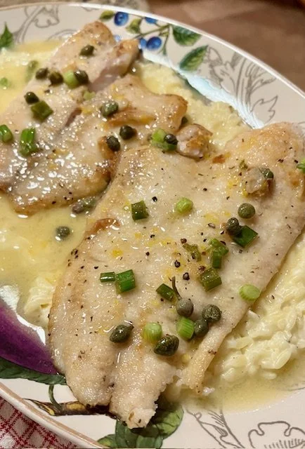 Petrale Sole with Lemon Caper Butter