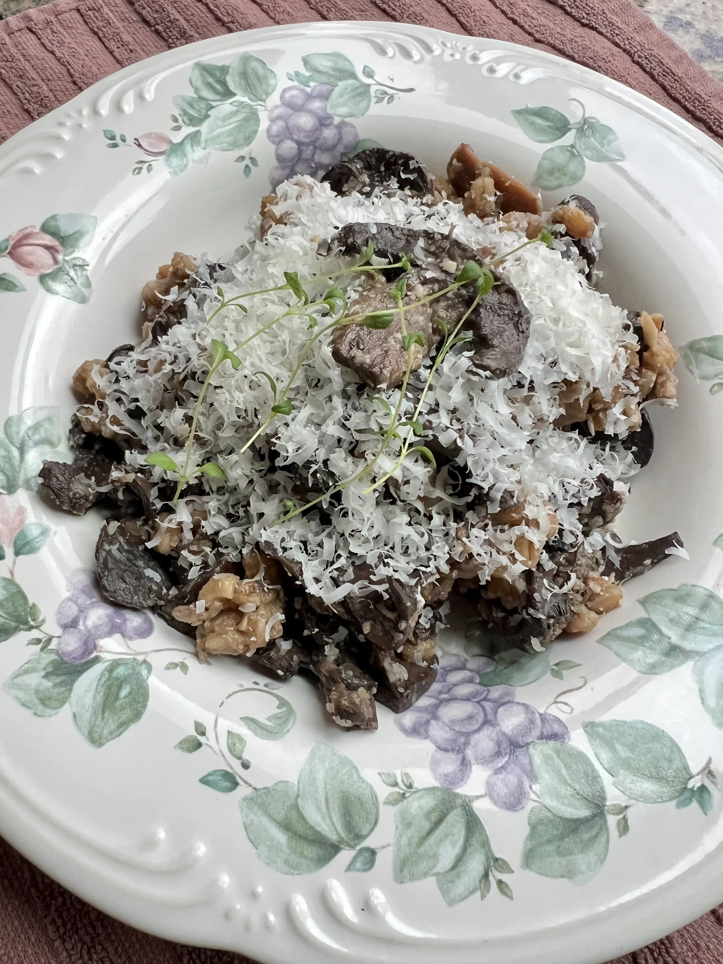 Shiitake Mushroom Farro Risotto