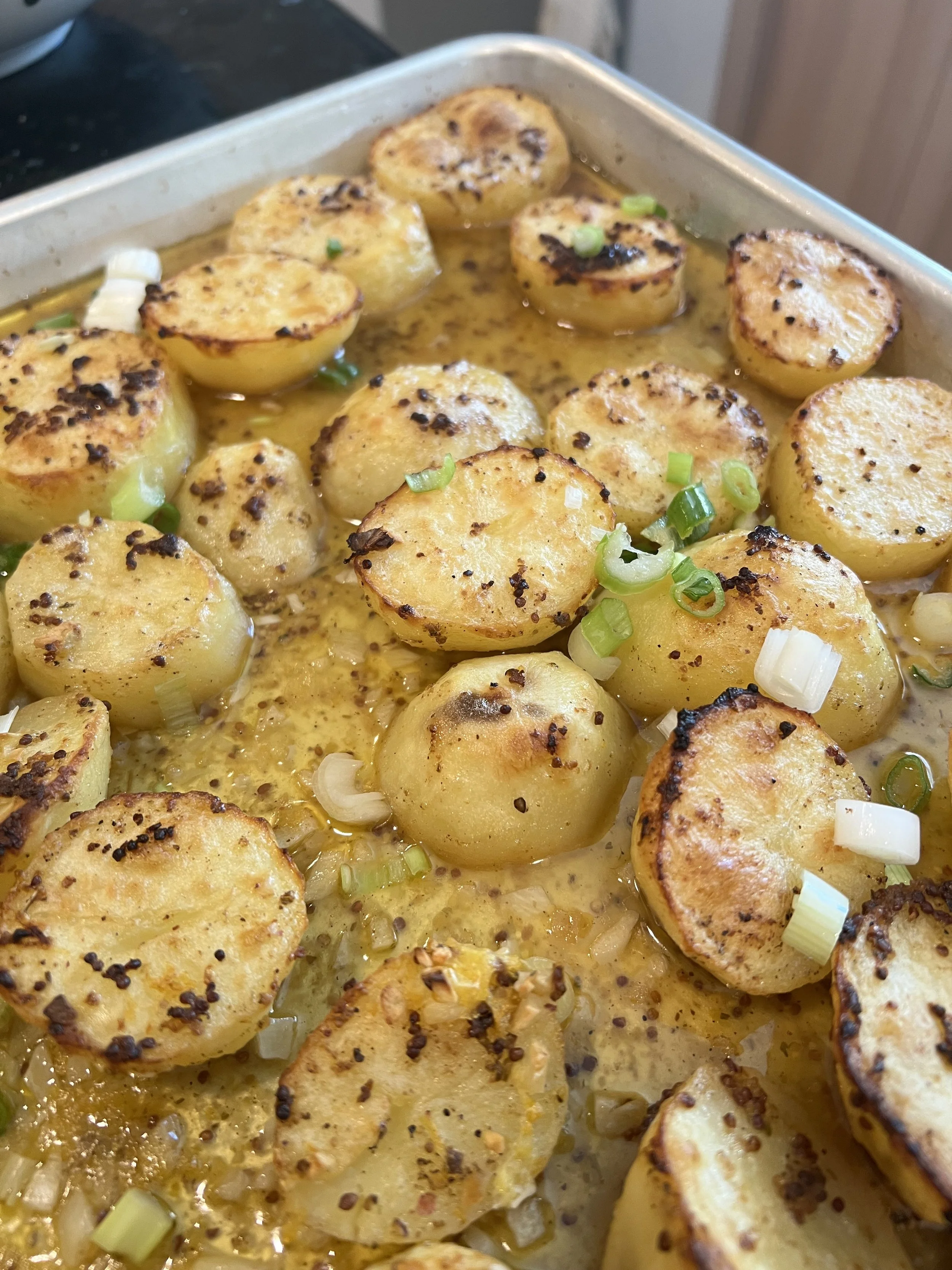 Lemon Dijon Melting Potatoes