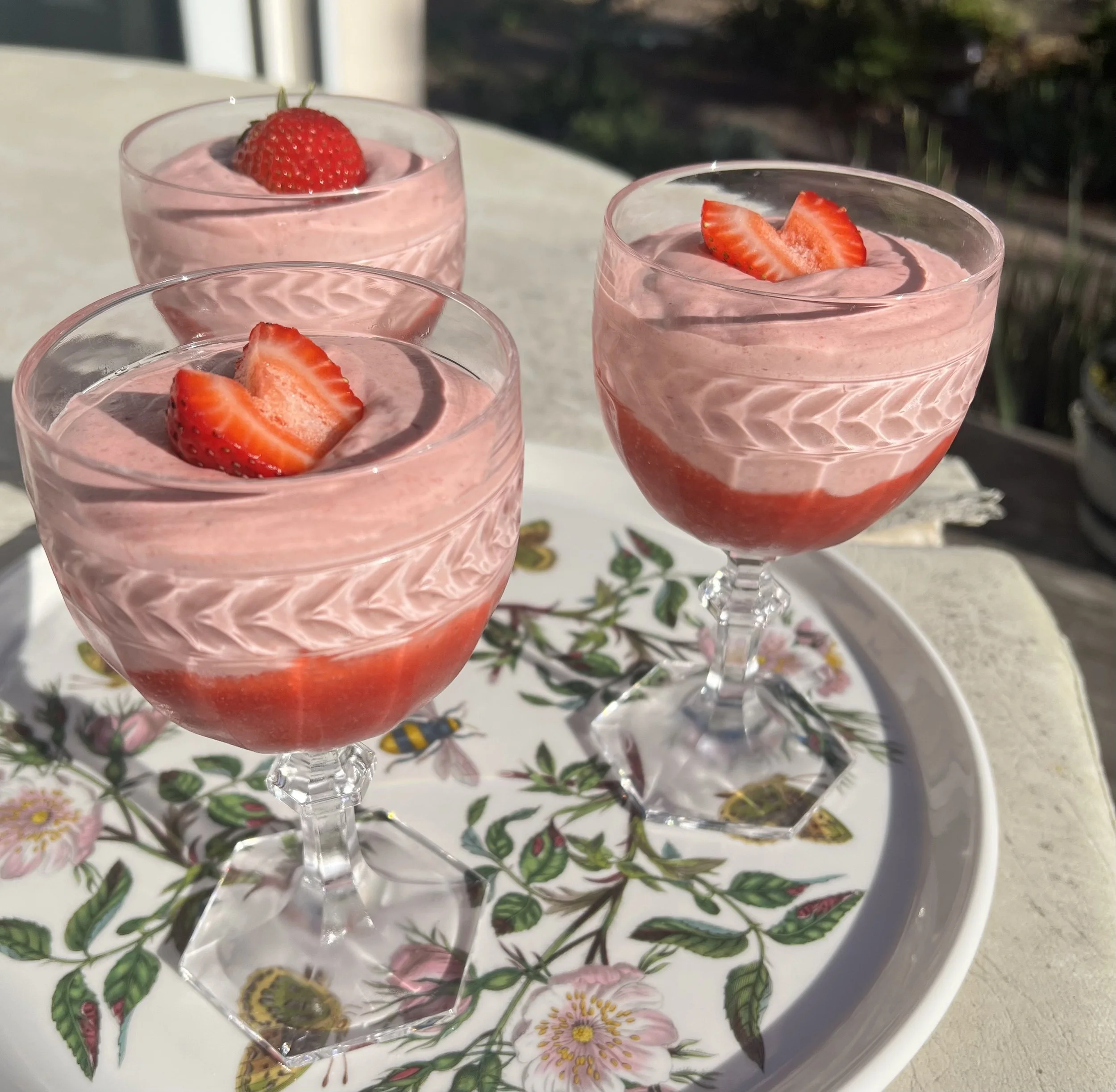 Strawberry Cassis Mousse