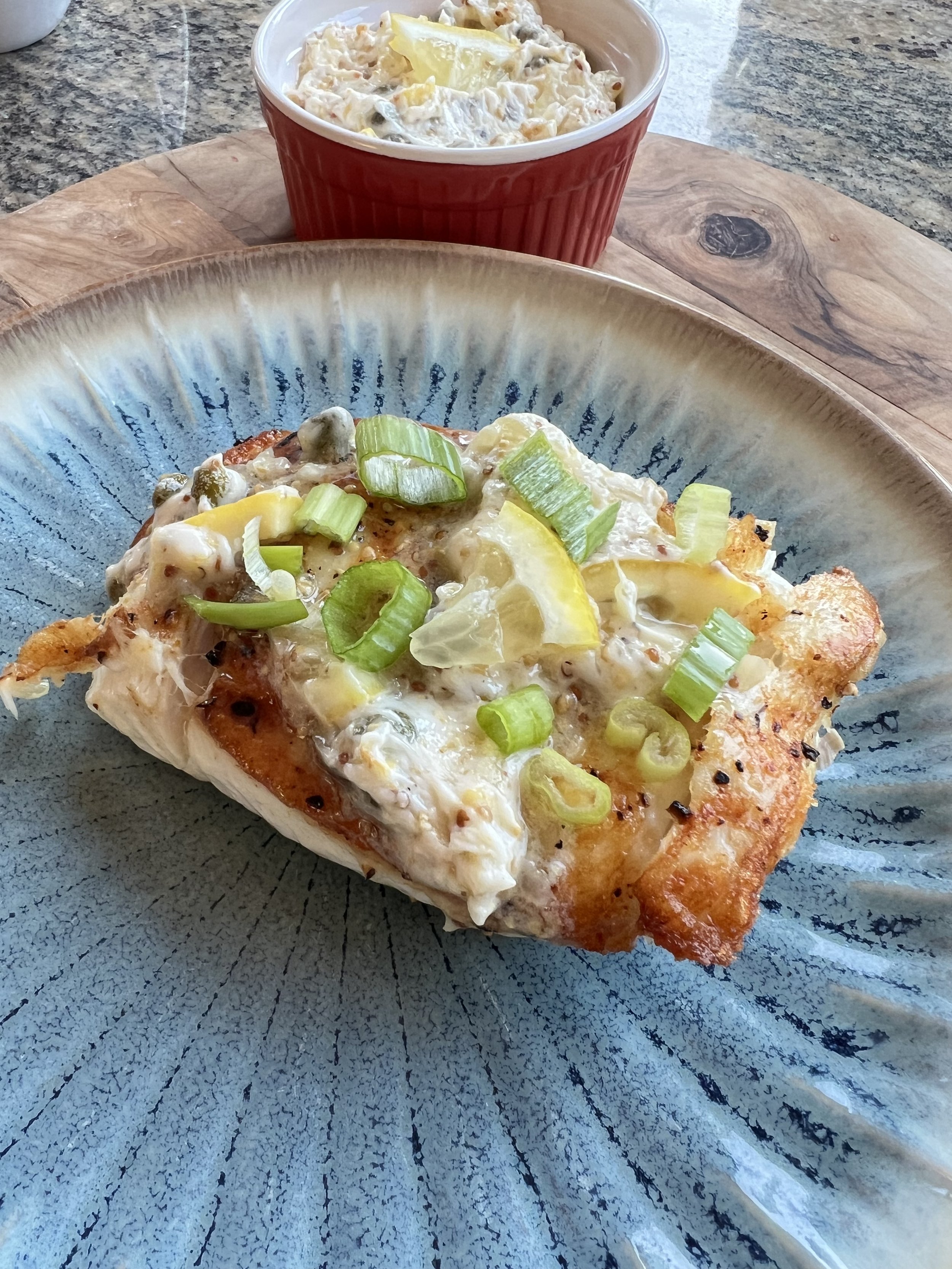 Lemon Caper Butter Halibut