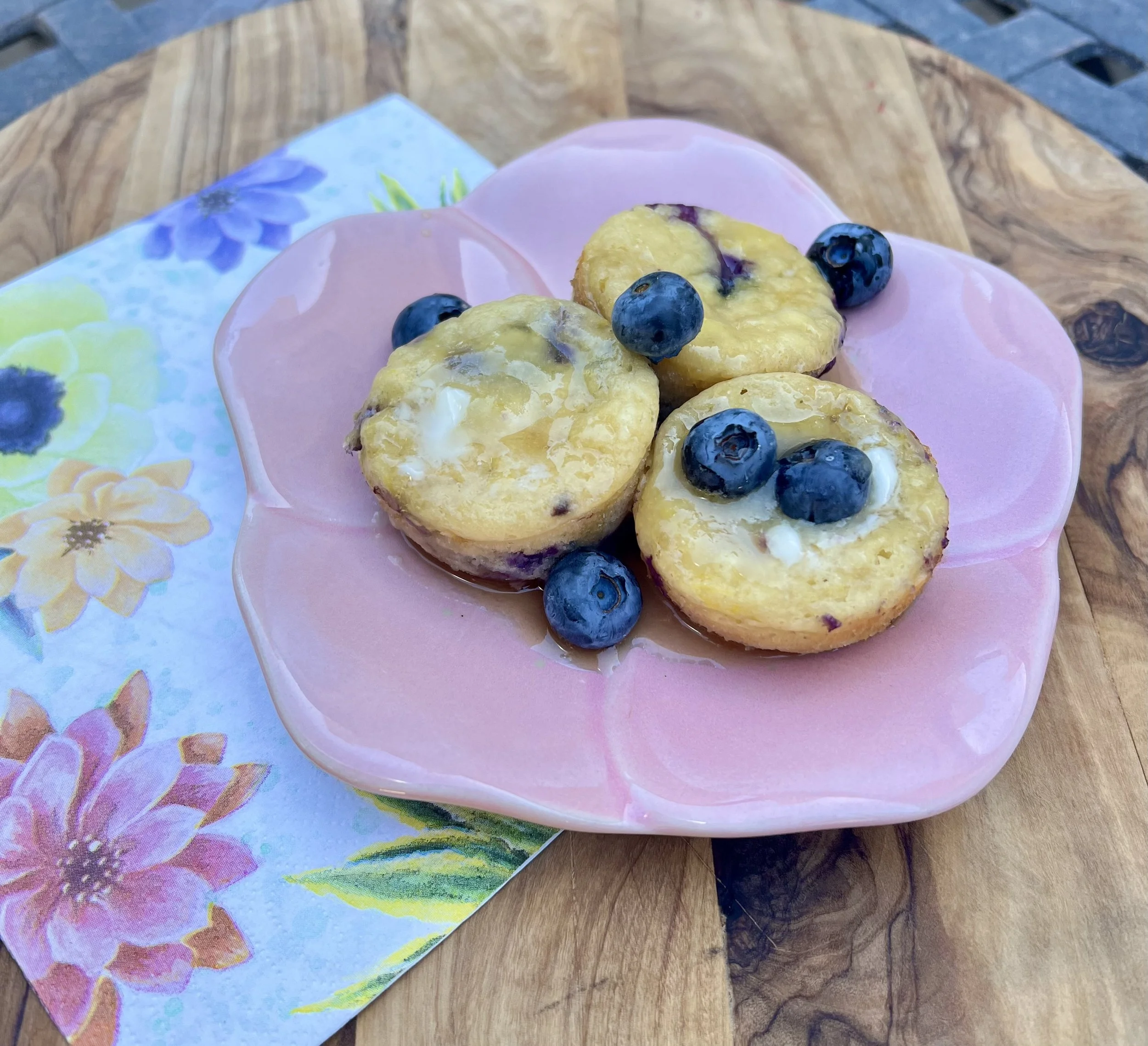 Blueberry Lemon Pancake Muffin Bites