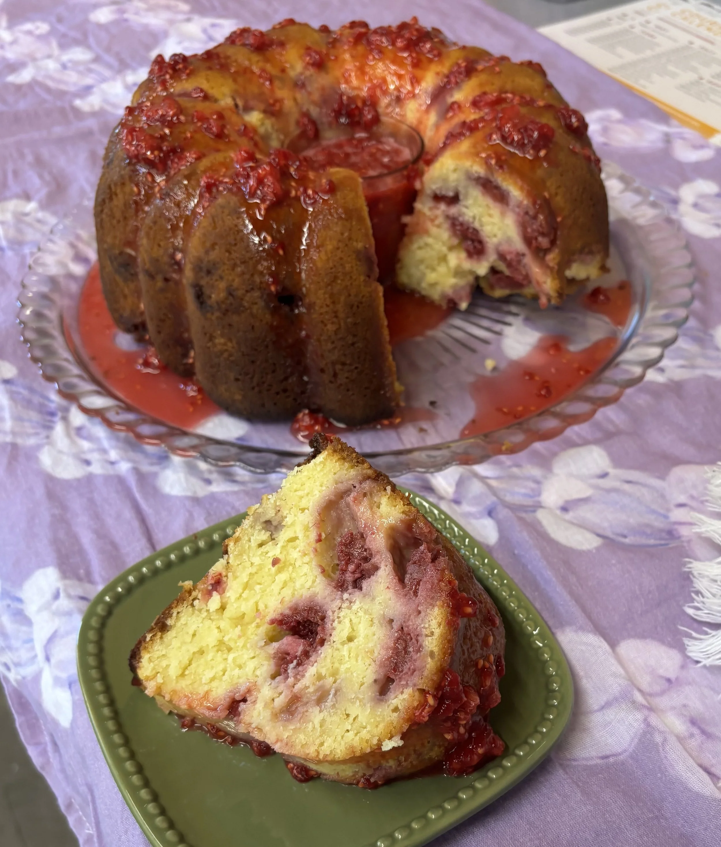 Raspberry Lemon Bundt Cake