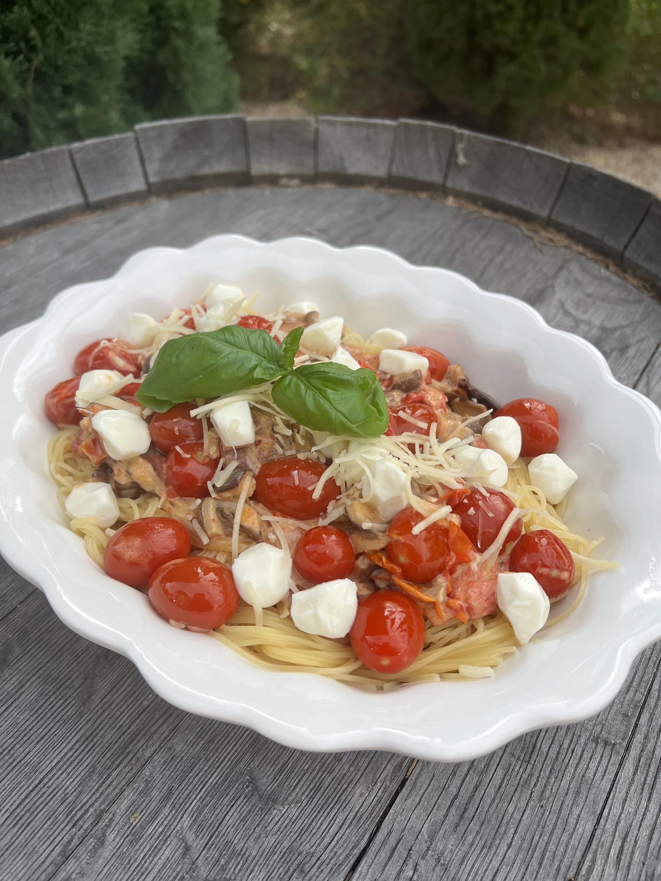 Cherry Tomato Shiitake Capellini