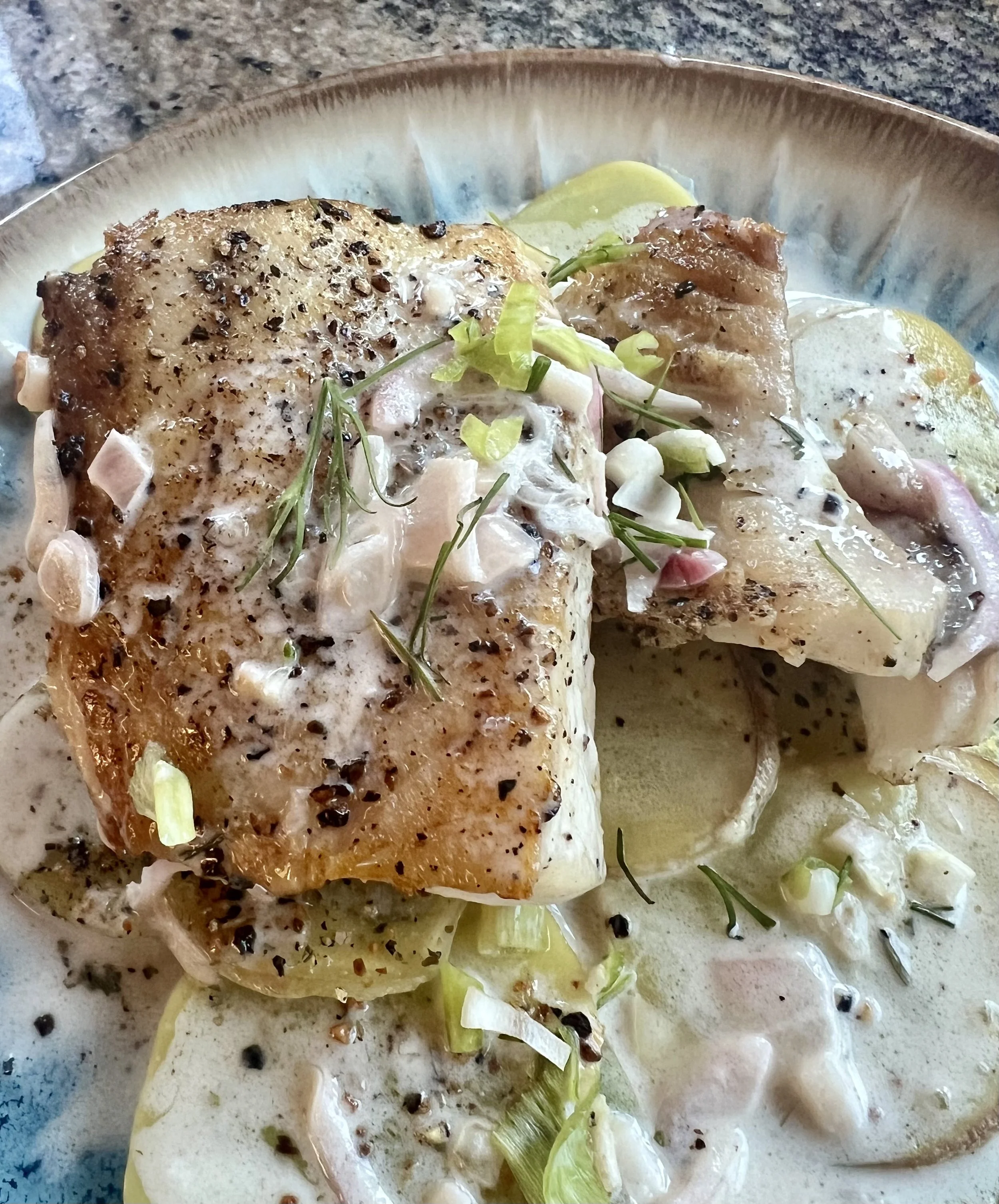 Black Cod with Beurre Blanc Sauce