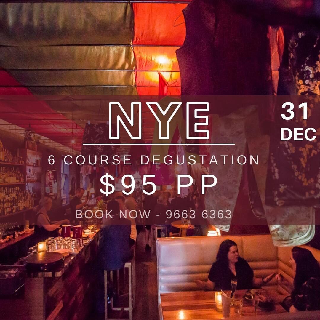 See in 2022 with a 6 course degustation dinner with a carefully crafted a menu that combines the best local produce with enticing flavours!

Sitting times available from 6:00pm.

The table will then be your&rsquo;s uninterrupted the entire night.

$9