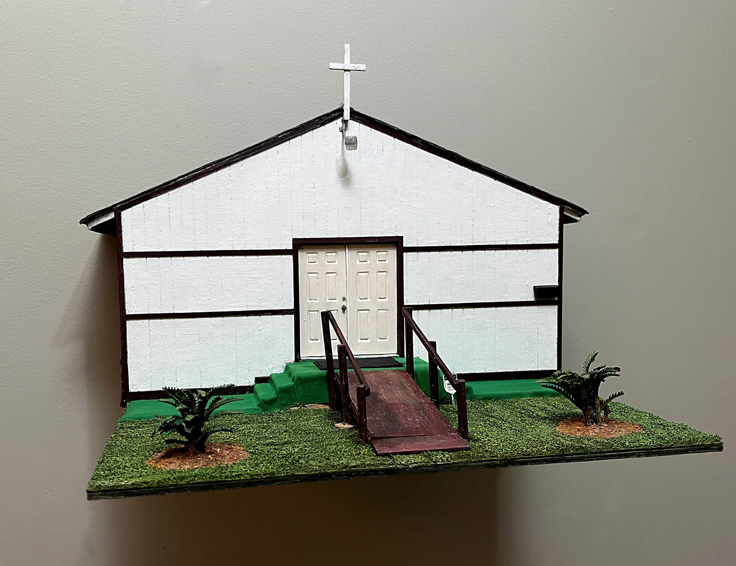 Paula Street, 2024-25 Mixed media. 10.5" x 15.5" x 12" (scale 1:24) 29.65464, -95.34699