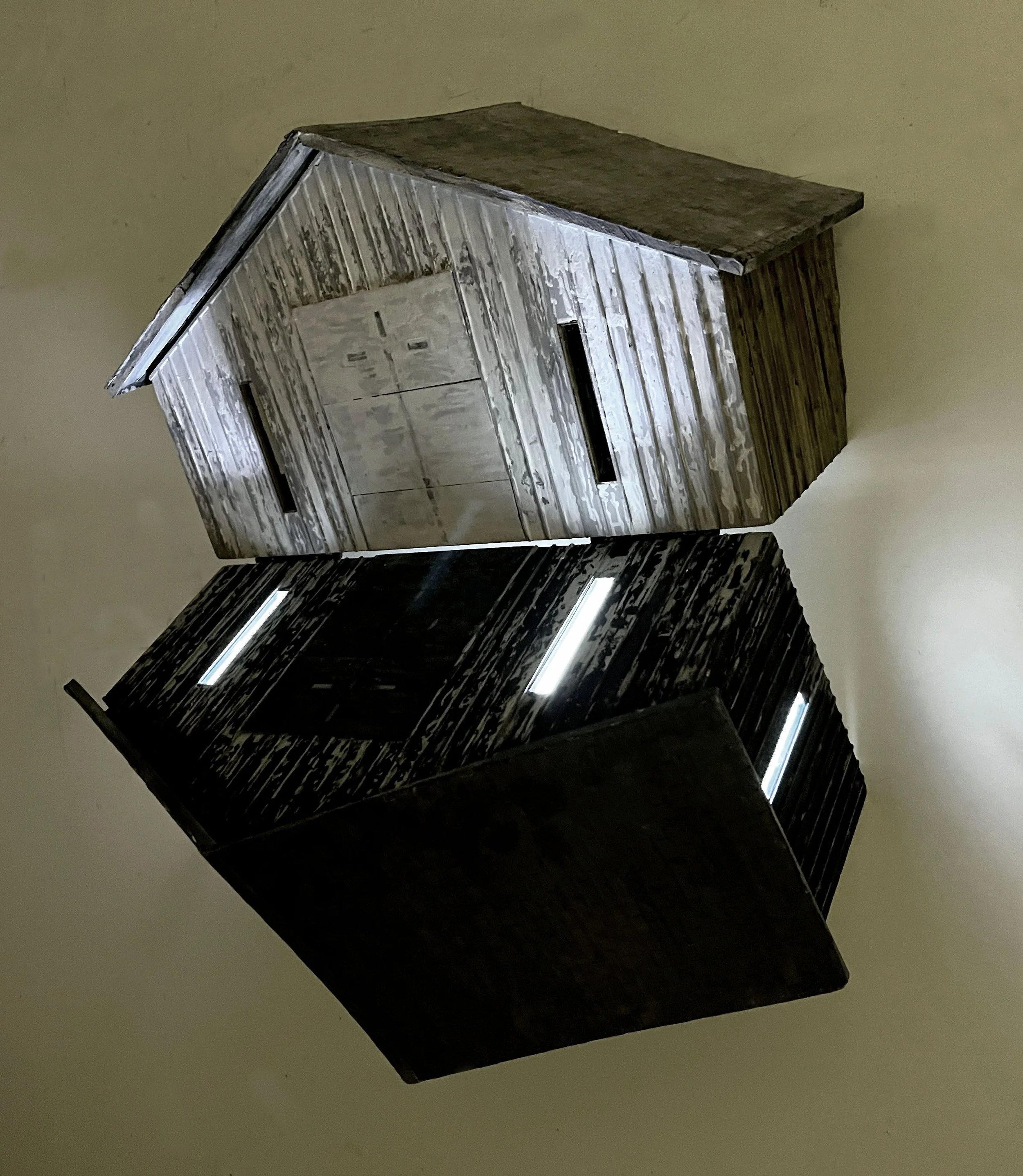 Evangeline Drive, 2024-25 Mixed media. 19" x 15.5" x 11.5" (scale 1:24) 30.15526, -93.99794