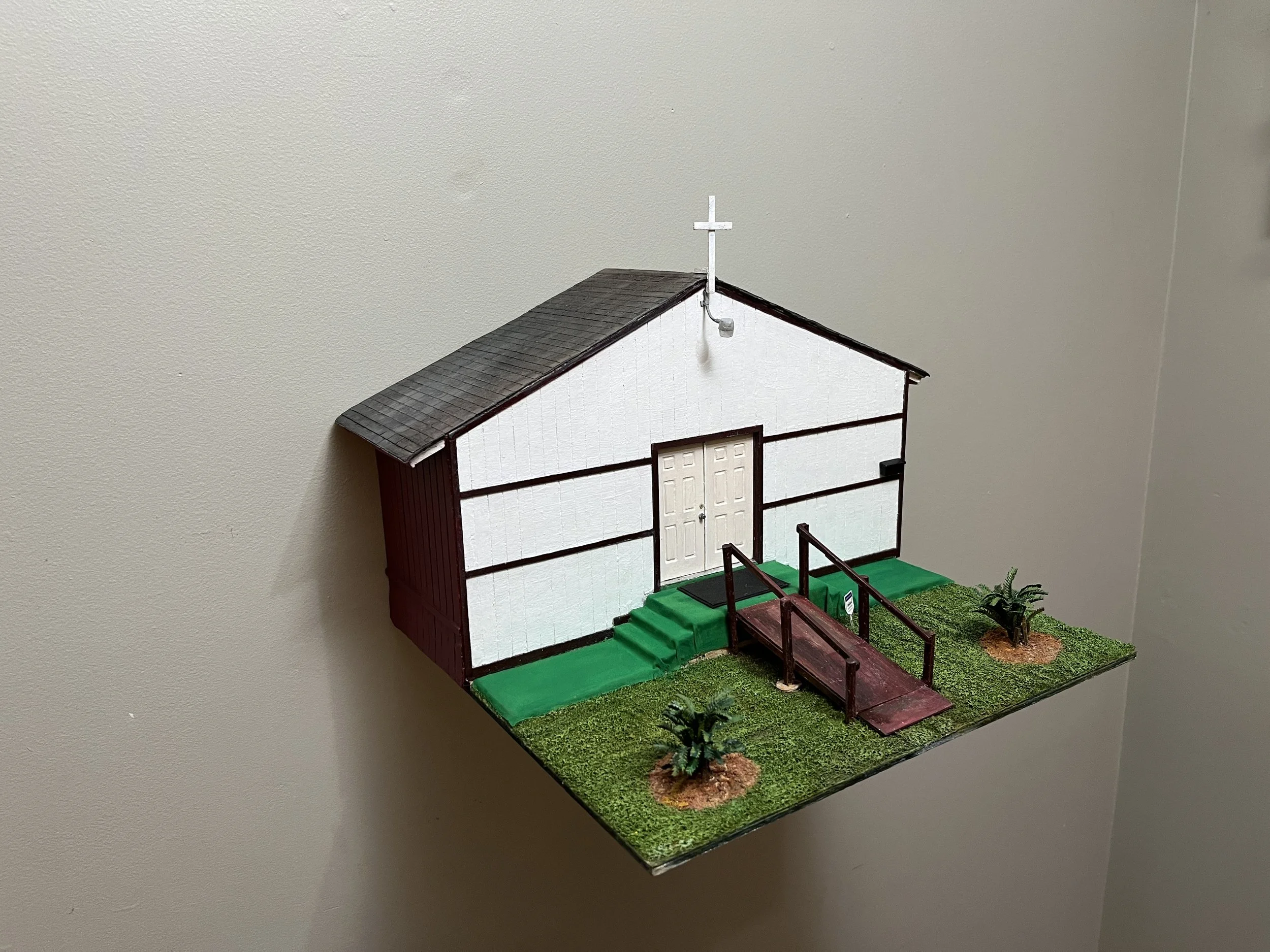 Paula Street, 2024-25 Mixed media. 10.5" x 15.5" x 12" (scale 1:24) 29.65464, -95.34699