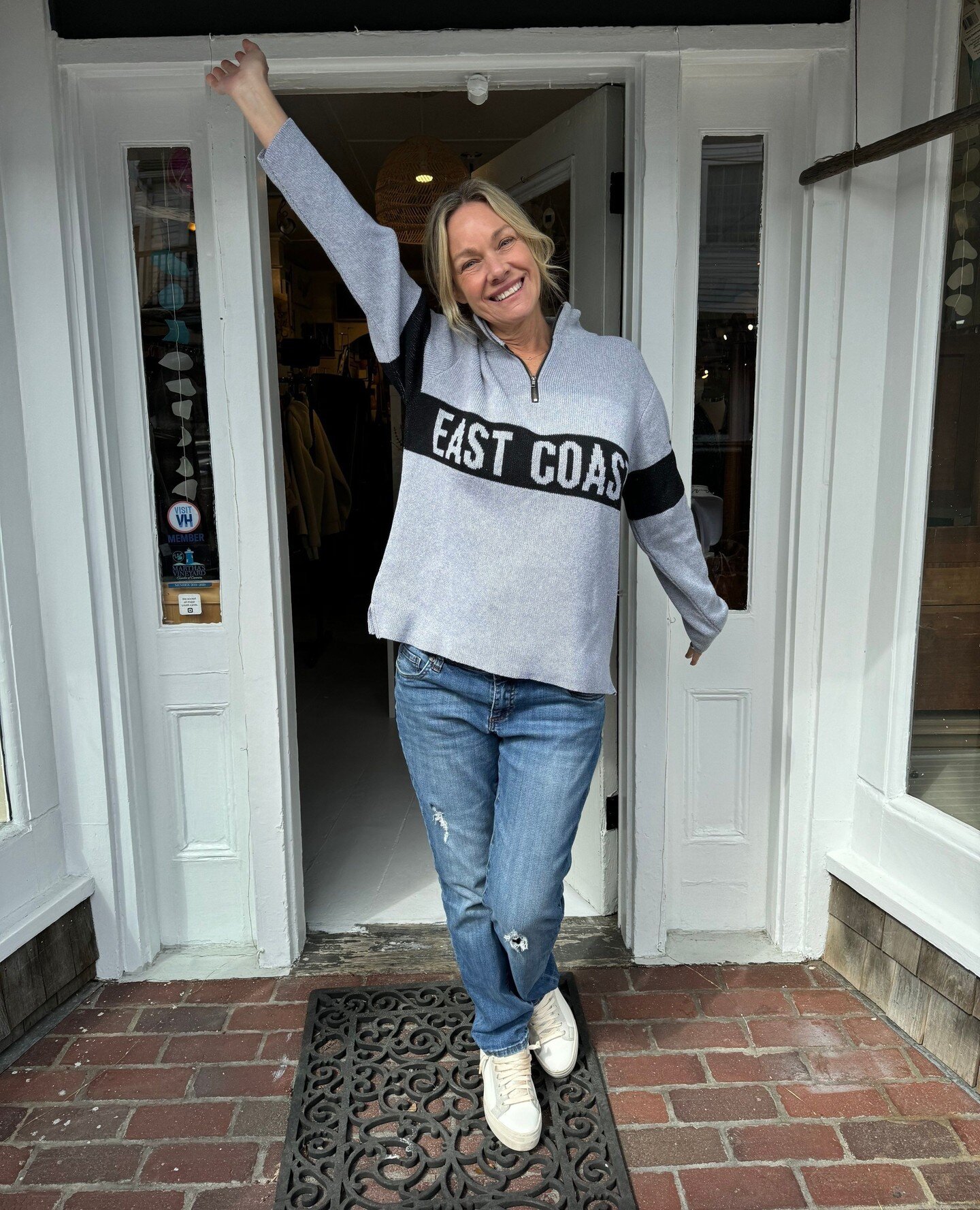 These cozy knits are the perfect way to show off your love for the Island 🌊💙 Now 30% off online &amp; in store!⁠
⁠
Open today 10-5:30... come say Hi! 👋🏻⁠
⁠
#shoplocal⁠
#marthasvineyard⁠
#coastalstyle⁠
#visitmarthasvineyard⁠
#visitvineyardhaven