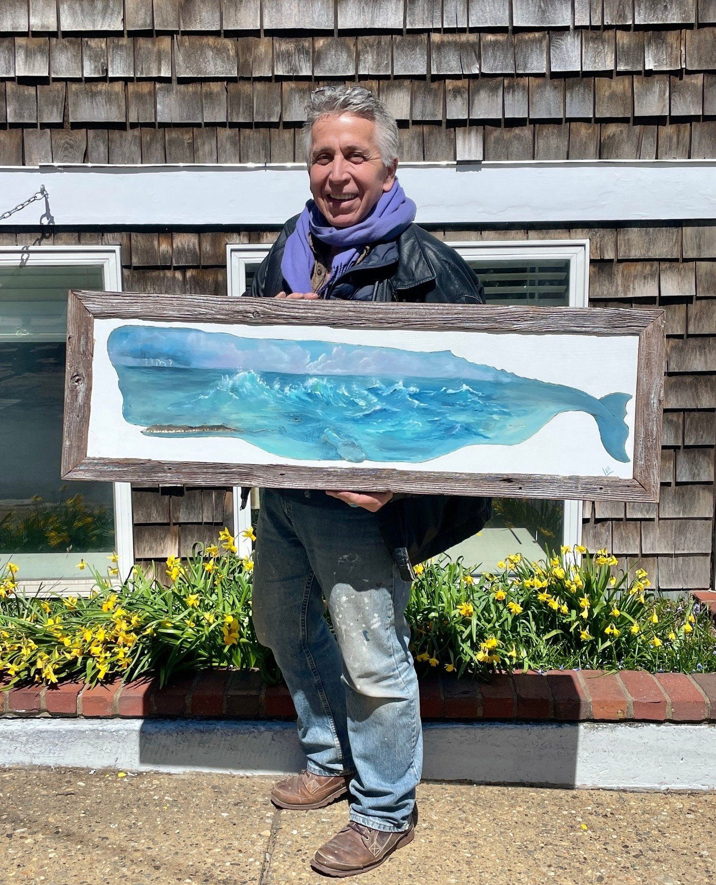 Terry Lee has blown us away yet again... check out his newest piece available in the shop. 🐋⁠
⁠
This frame is salvaged barn wood around 250 years old. ⁠
⁠
Come by and see what's new in this weekend!⁠
⁠
#localart⁠
#shoplocal⁠
#visitvineyardhaven⁠
#vi