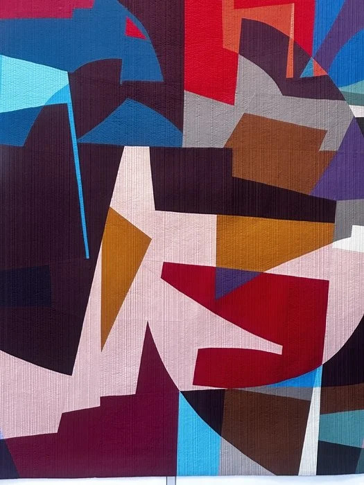 Chriss Johns, Epoch #8, Its Complicated (detail) 82"x 78" textile, hand-dyed cotton, batting $9000