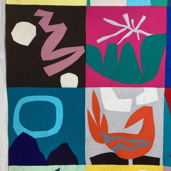 Maureen Melville, Random Thoughts (detail) 80" x 80" Textile $6000