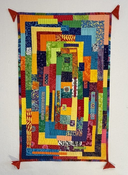 Pamela Katz, Pandemic Kawandi 32" x 20" Fiber art NFS