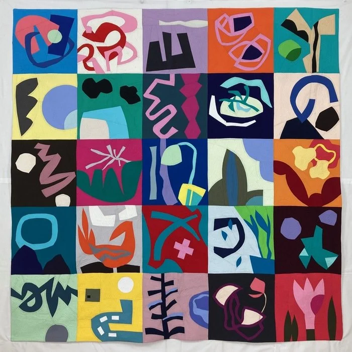 Maureen Melville, Random Thoughts 80" x 80" Textile $6000