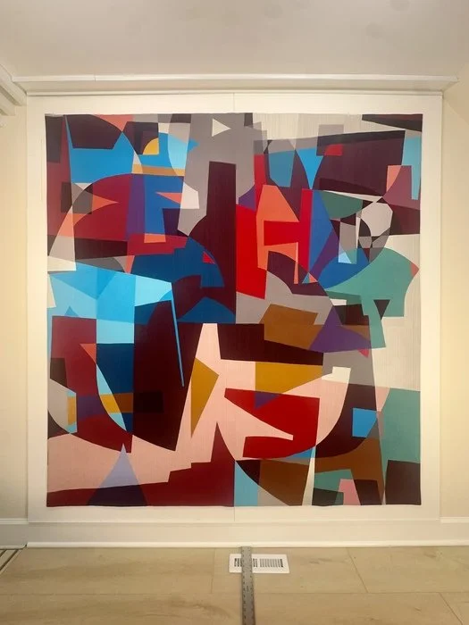 Chriss Johns, Epoch #8, Its Complicated 82"x 78" textile, hand-dyed cotton, batting $9000
