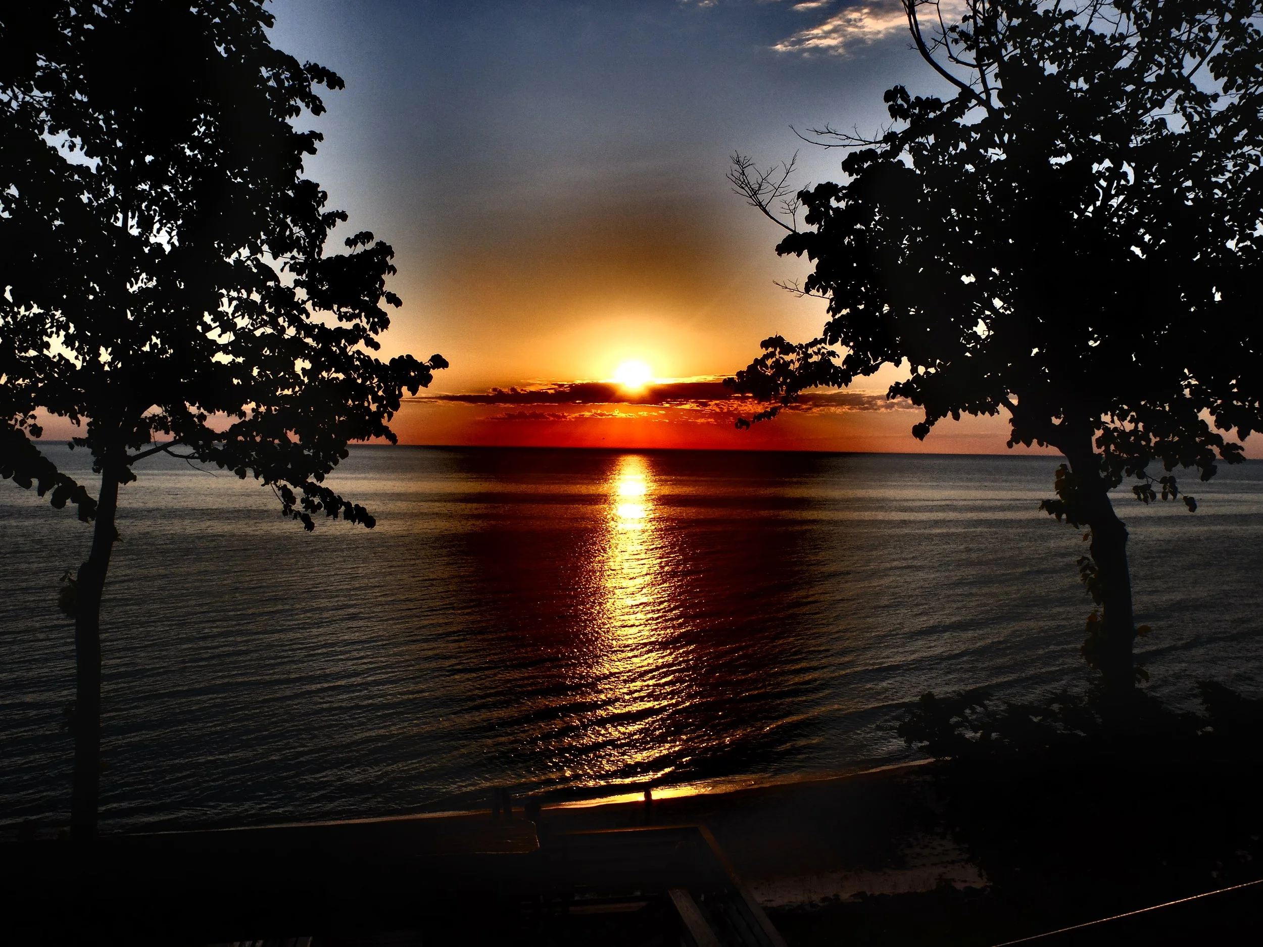 Sleepy Hollow Sunset 10"x14", printed on metal