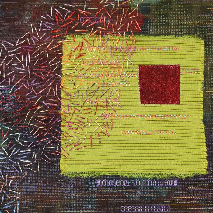 Michele Hardy, Colorfields: Chrysocolla (detail)
43" x 32", mixed fiber
$3550