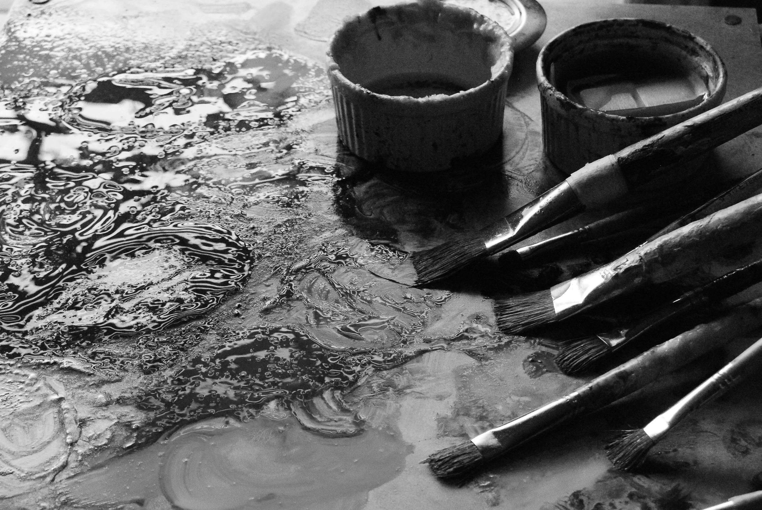 Brushes & Encaustic Medium 