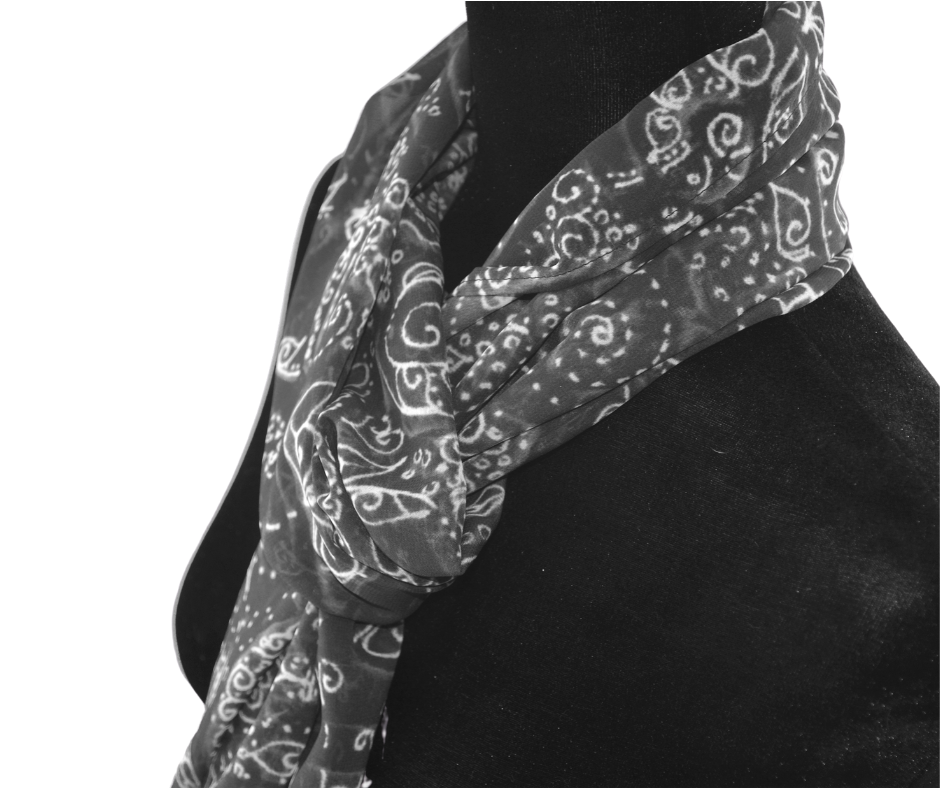 Chiffon Scarf - Galaxy of Love