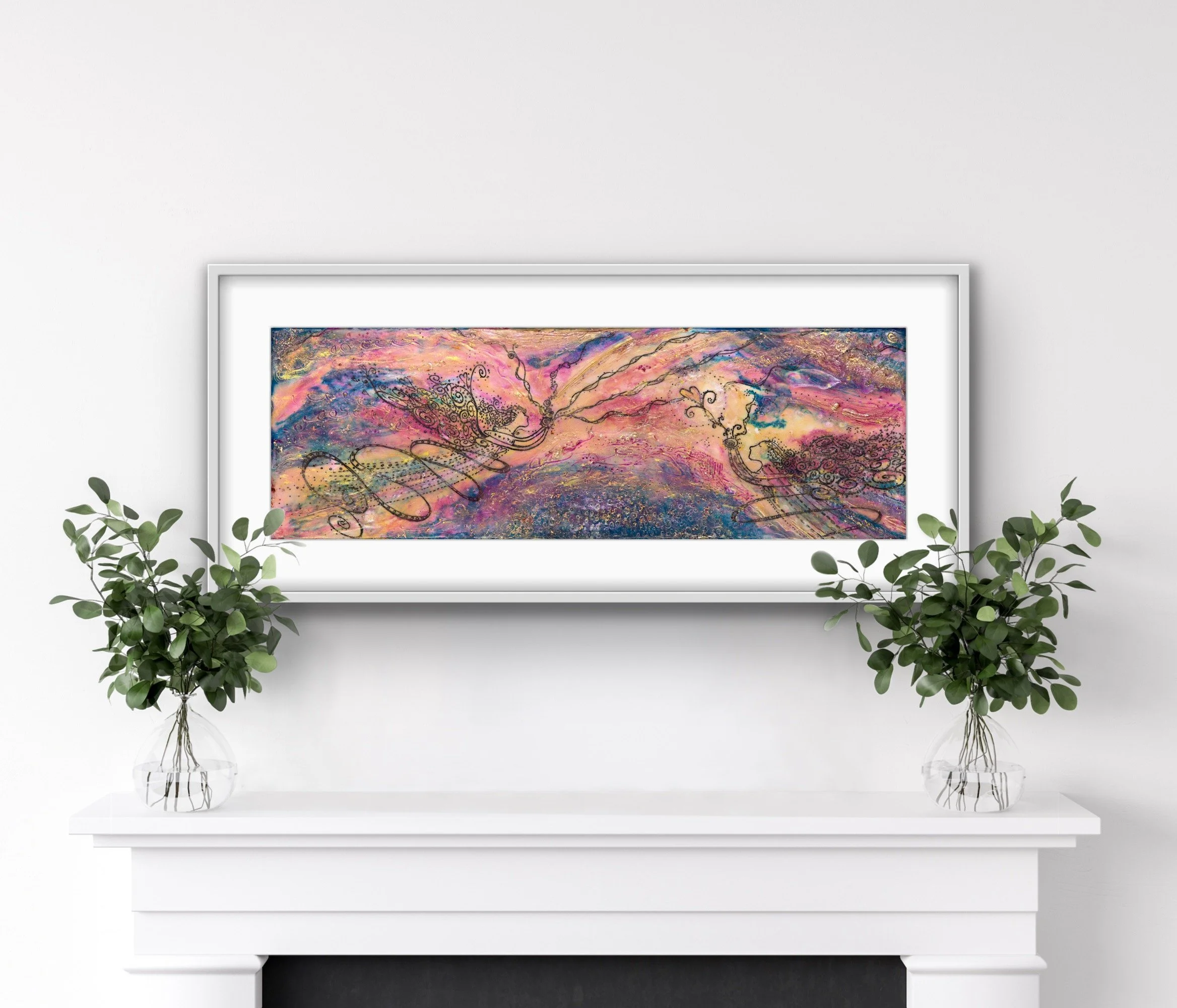 Angels of Love 8"x 24"