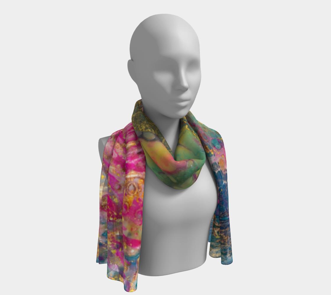Wearable Art Scarf "Divine Flow"