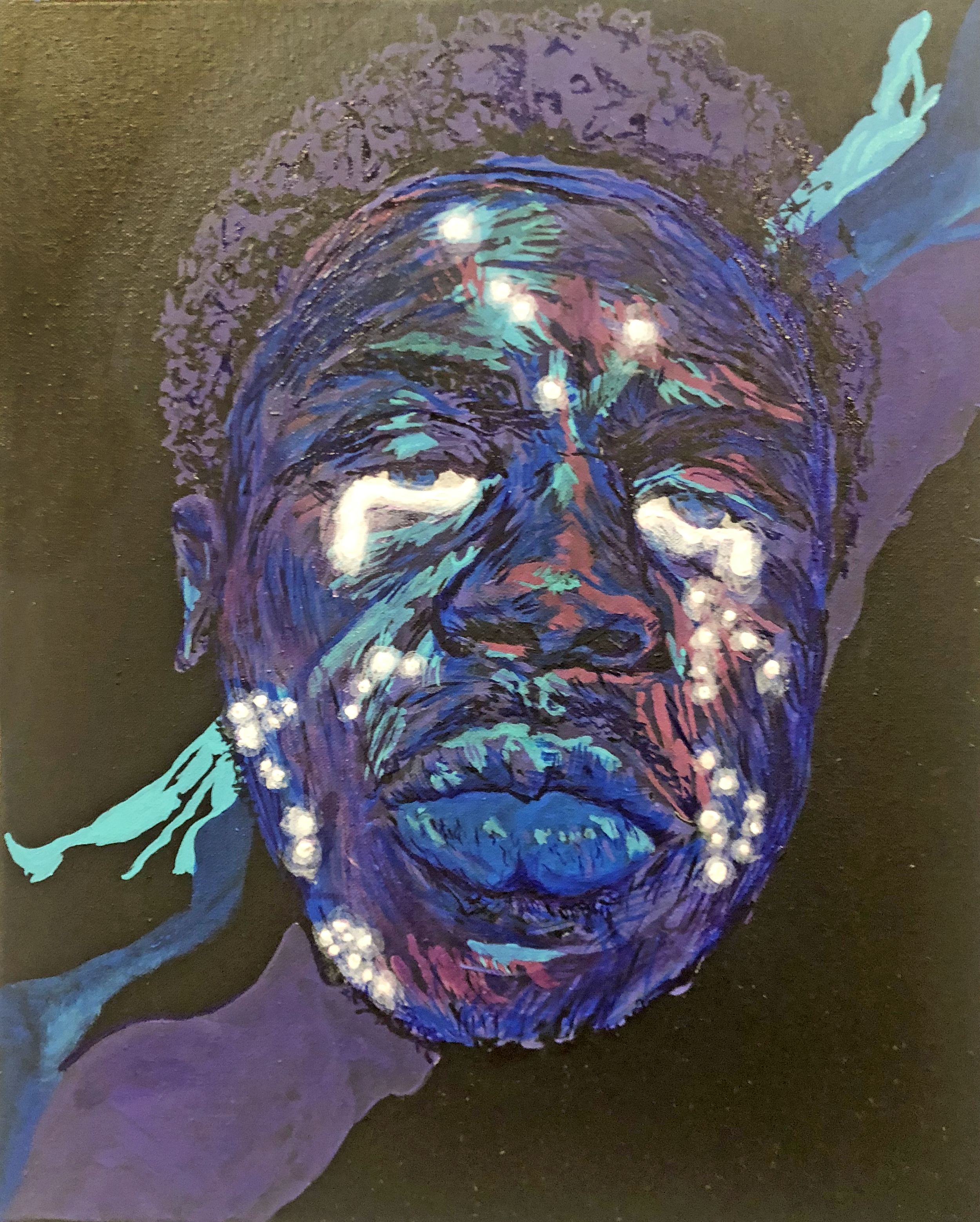 Maybe Have A Good Cry About You
See Some Colors, Light Hang Glide Off The Moon
16" x  20"
Acrylic on canvas
2021