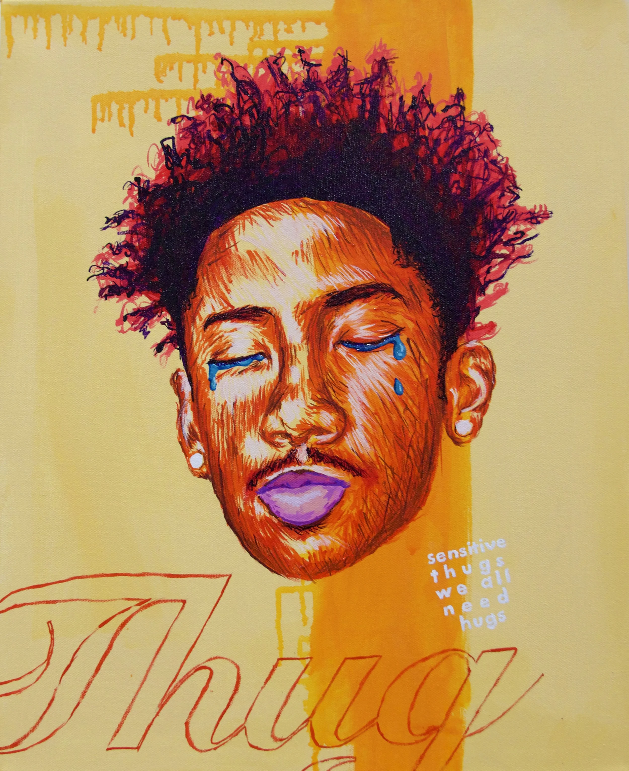 Sensitive Thug
16" x 20"
Acrylic on canvas
2021