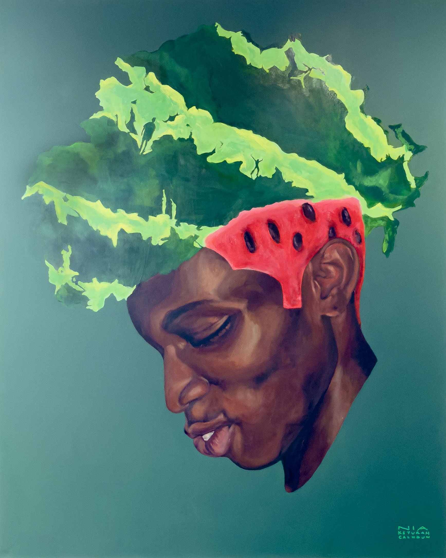 Thinkin' Bout Freedom
48" x  60"
Acrylic on canvas
2025