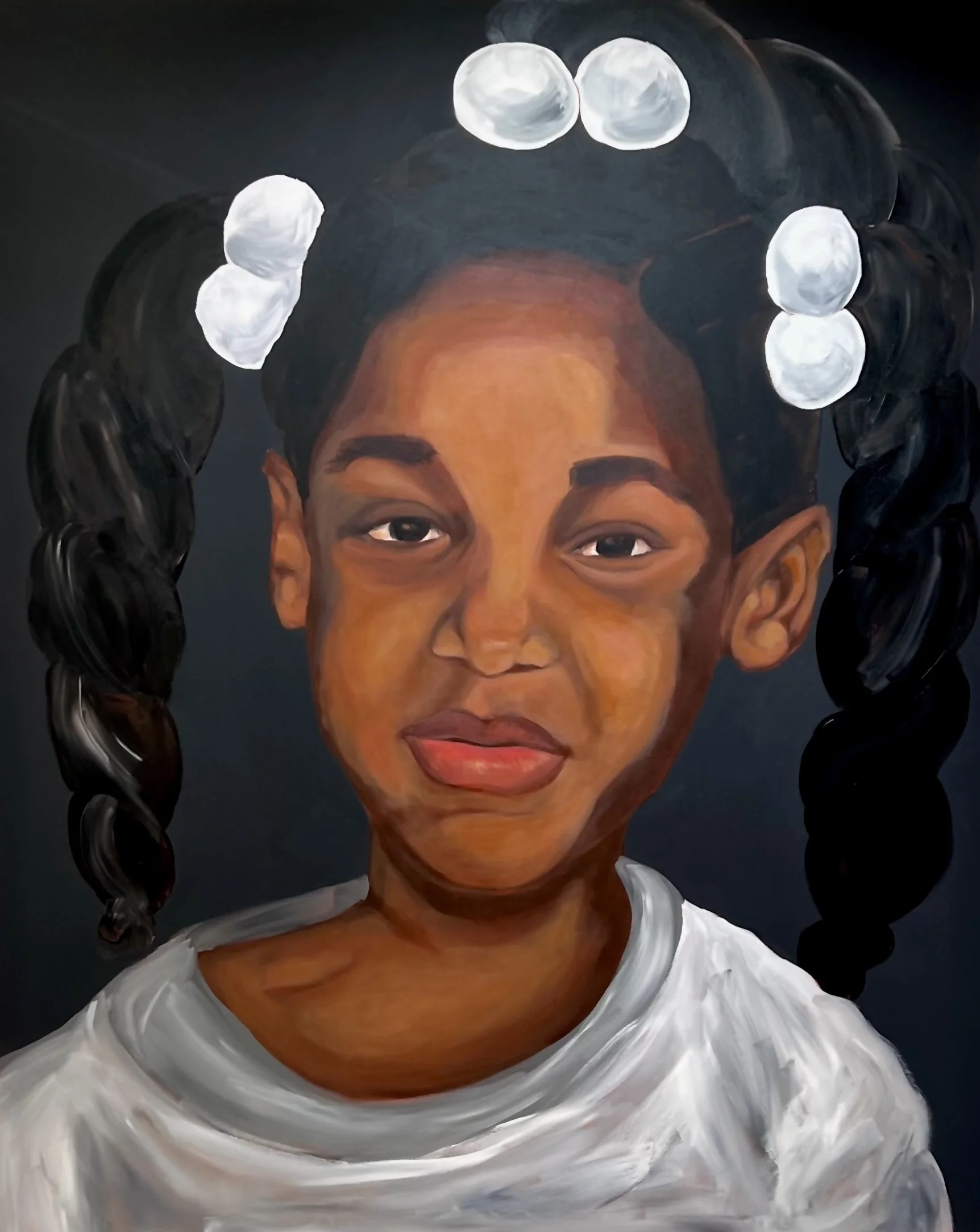 Daddy I Had a Bad Dream
48" x 60"
Acrylic on canvas
2025