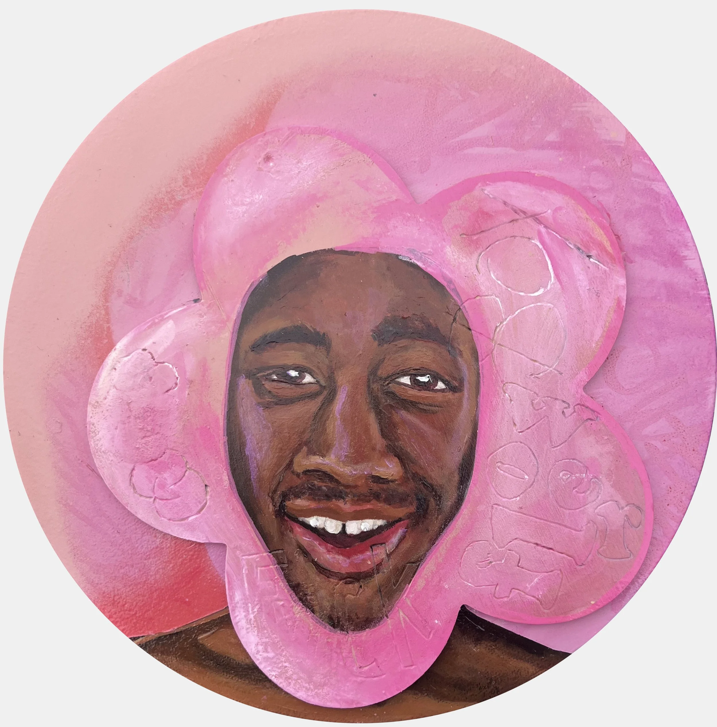 Flower Boy
12" d
Mixed media
2025