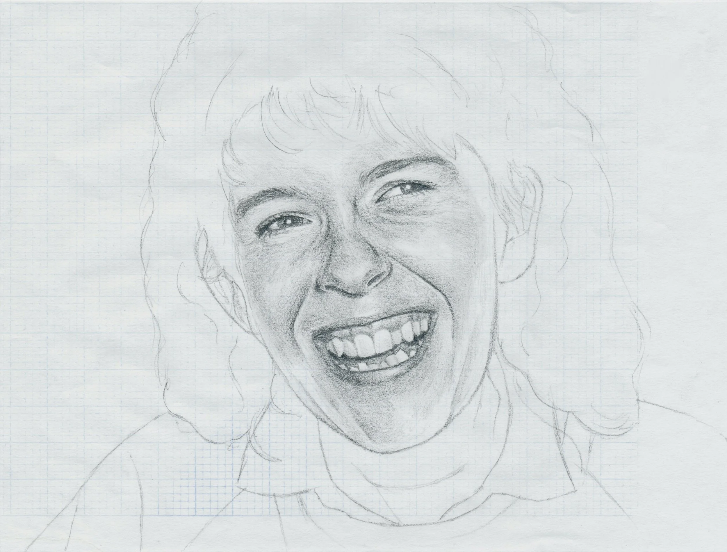 Mum (2018). Graphite on paper.