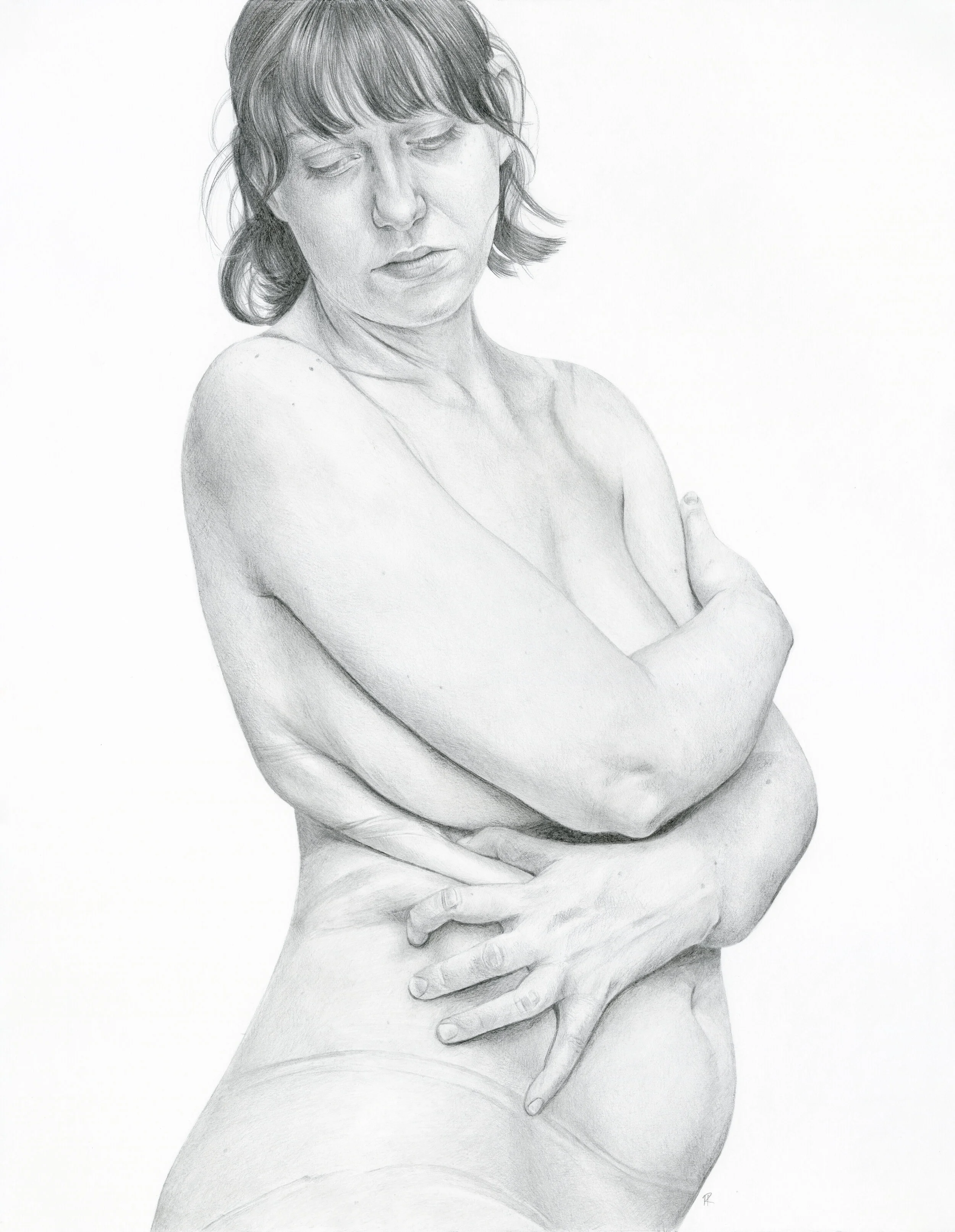 Renaissance Beauty (2021). Graphite on paper.