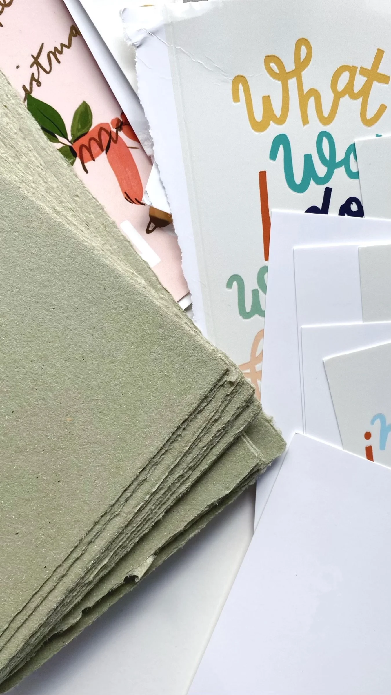 Scraps to new sheets —Pots and Paper by Steph