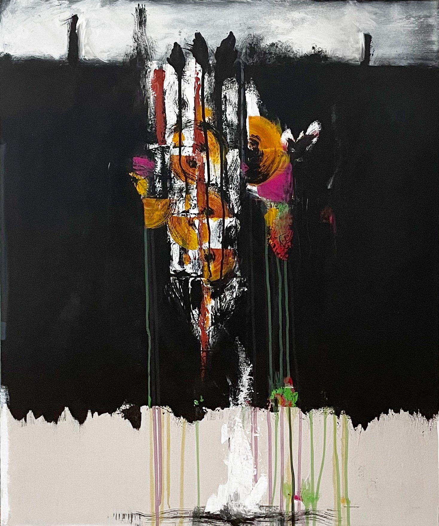Mischer. 2021. Acryl auf Leinwand. 100 x 80 cm.