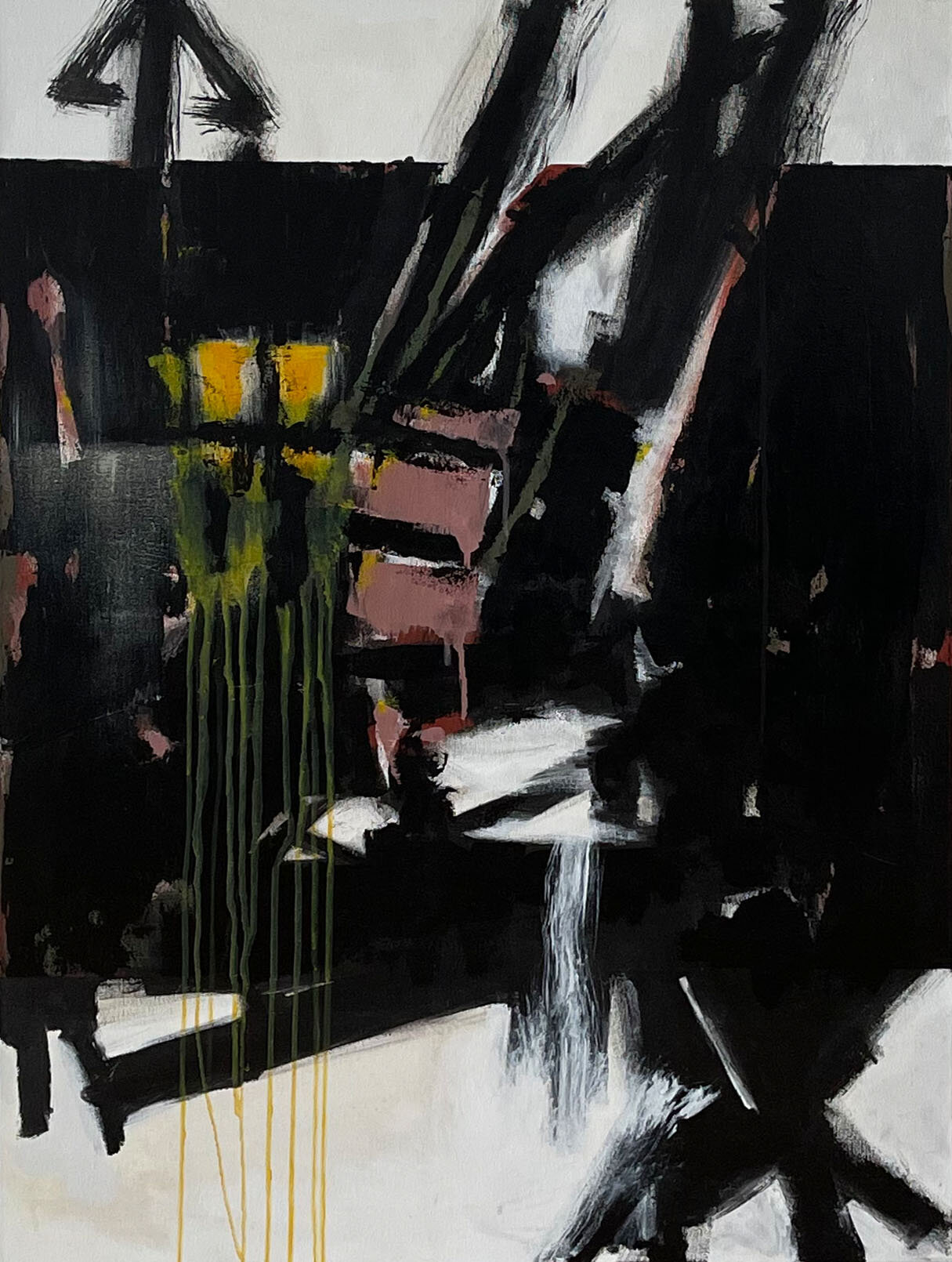 Rohrboden. 2021. Acryl auf Leinwand. 100 x 70 cm.