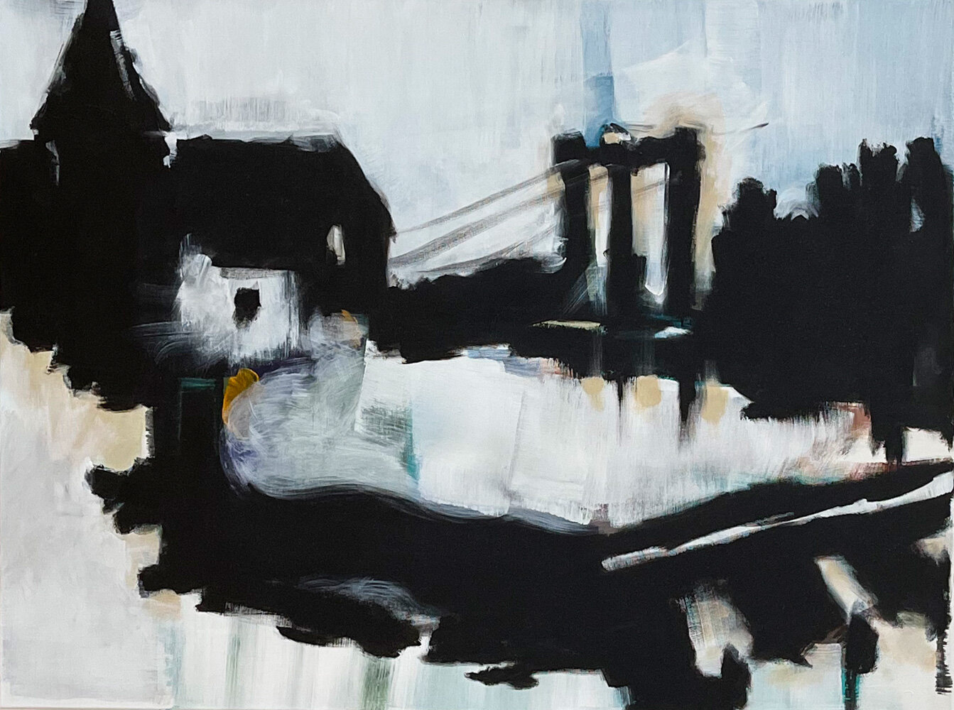 Im Süden I. 2021. Acryl auf Leinwand. 70 x 100 cm.