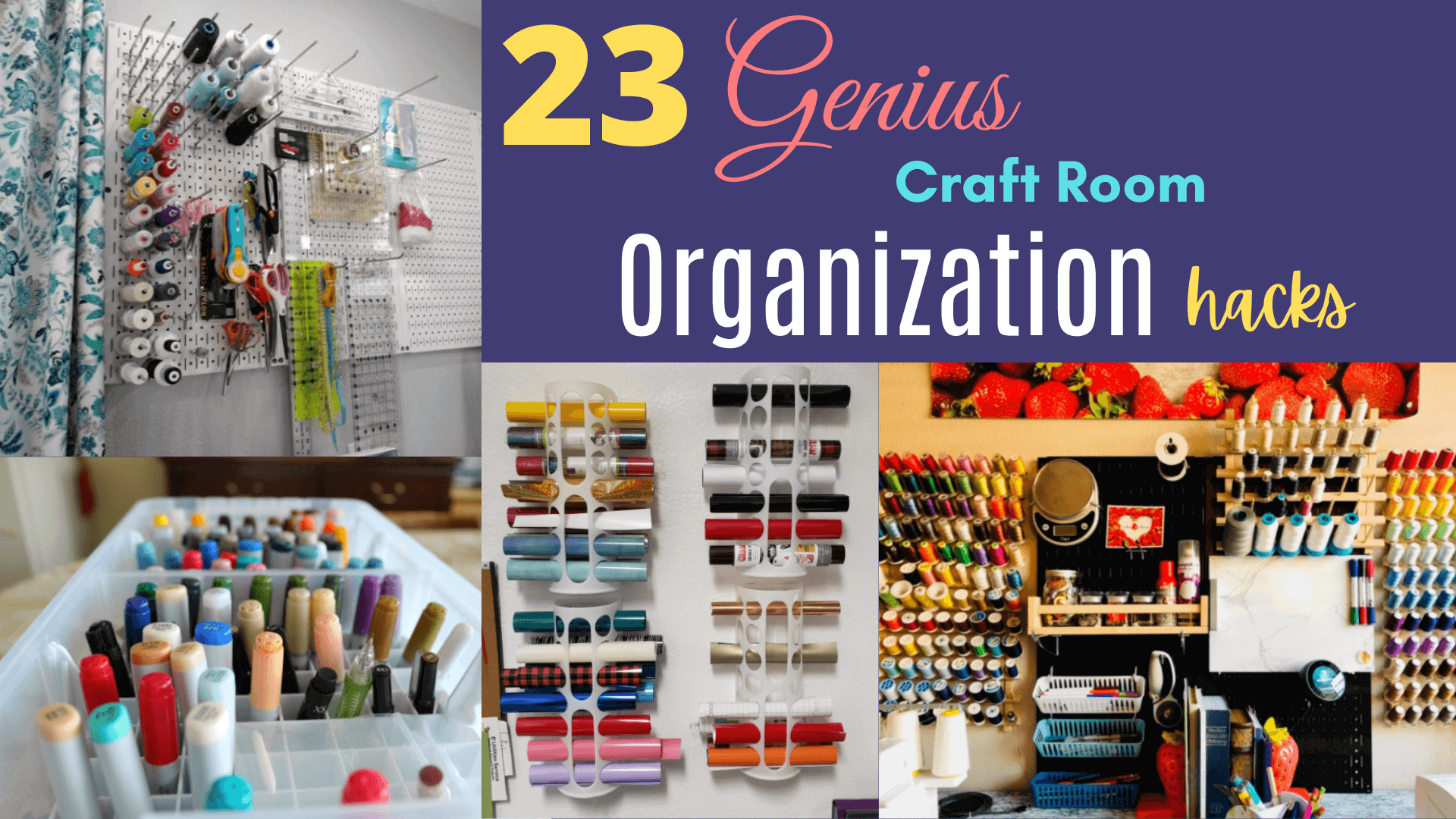23 Amazing Craft Room Organization Hacks You Wished You Knew Earlier