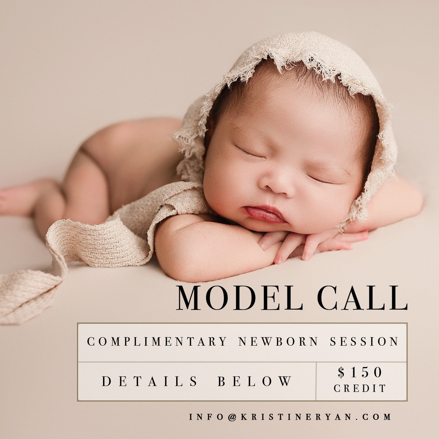 Looking for a few newborns to help showcase an updated portfolio and try out some new styling + setups! Link in bio for more info.