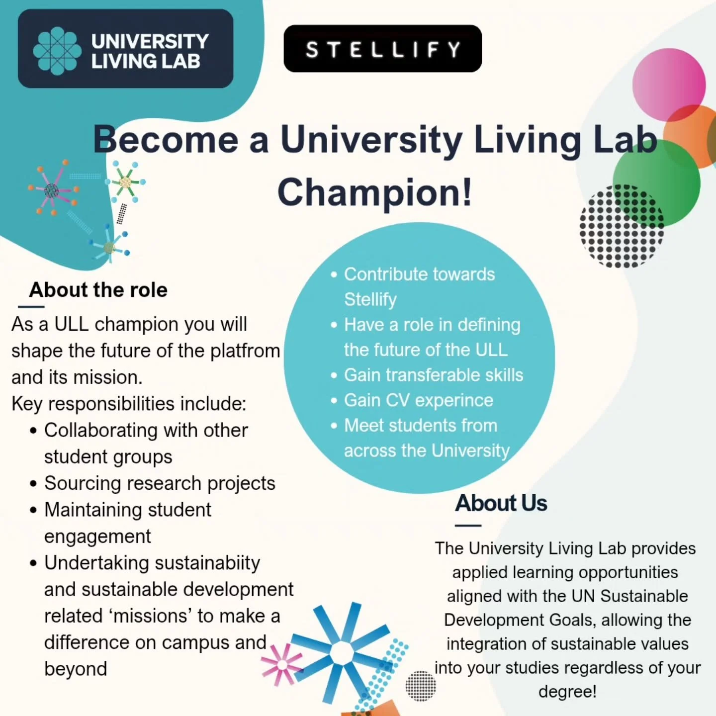 It is wonderful to see the interest in our University Living Lab Champion role. Come and shape the future of the Lab to better represent students' priorities for sustainable development. Link to form in bio.
@bmhsocialresponsibility @uomsust @socialr